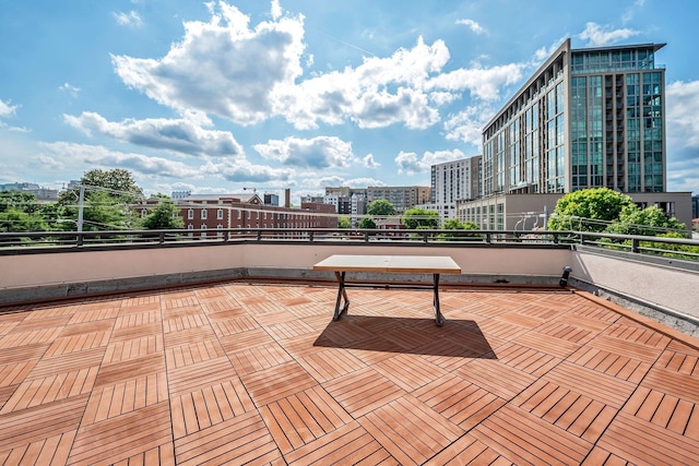 view of patio / terrace featuring a balcony