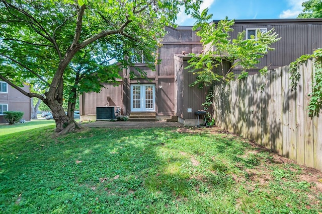 exterior space with central AC unit