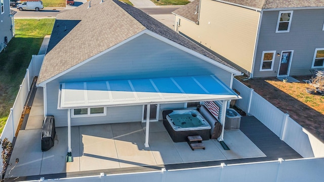 view of property exterior featuring central air condition unit