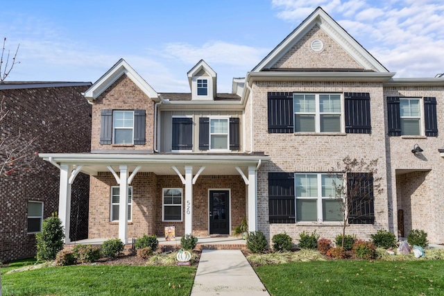 view of front of property with a front yard