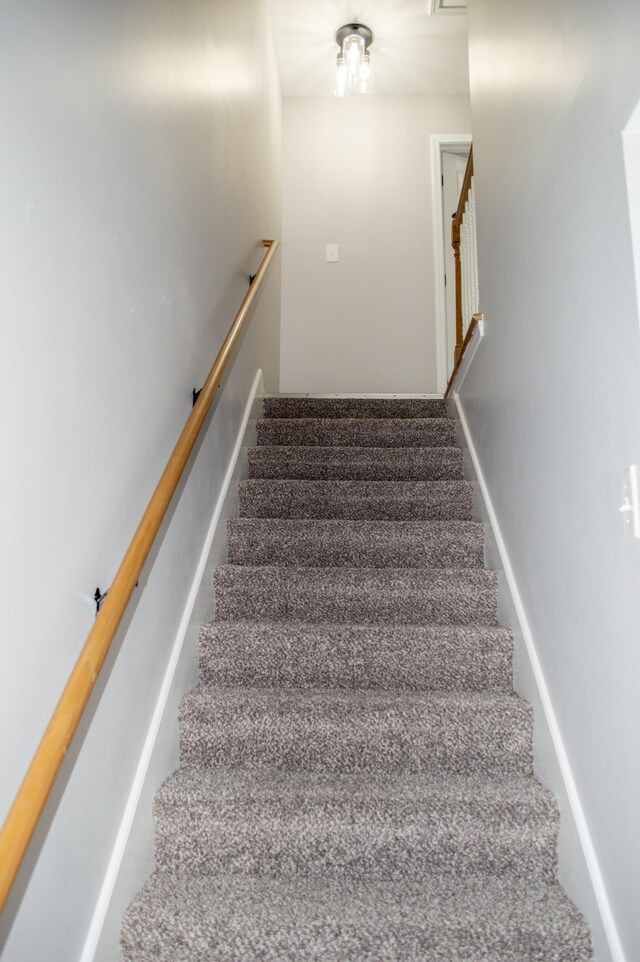 stairs with carpet