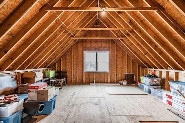 view of attic