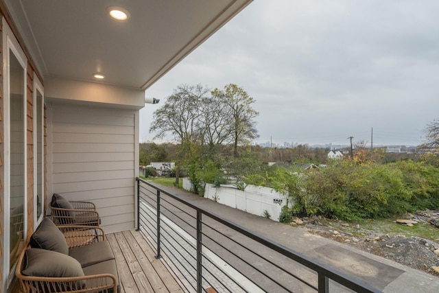 view of balcony