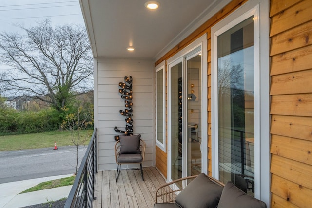 view of balcony