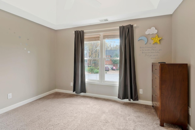 view of carpeted empty room