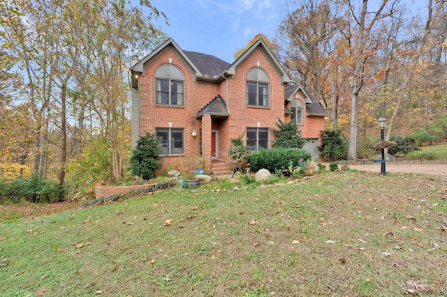 view of front property with a front yard