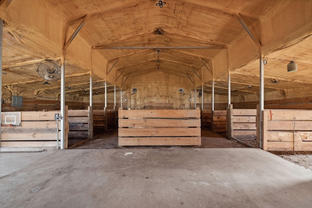 view of horse barn