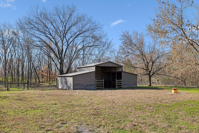 view of outdoor structure