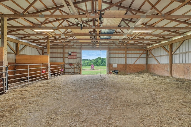 view of horse barn