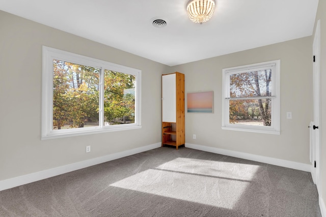 unfurnished bedroom featuring carpet