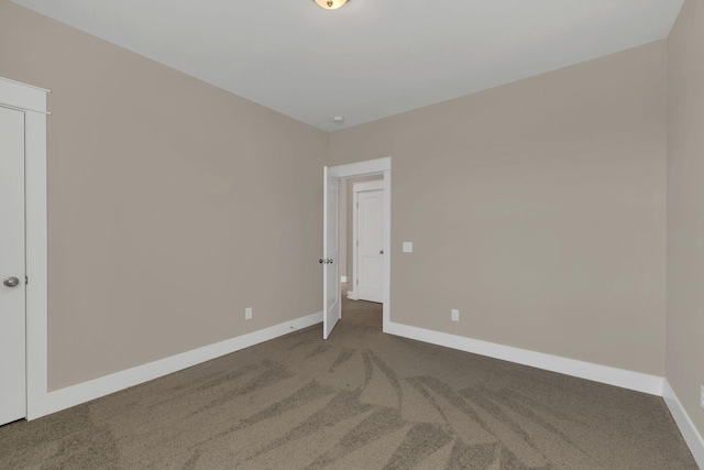 view of carpeted empty room