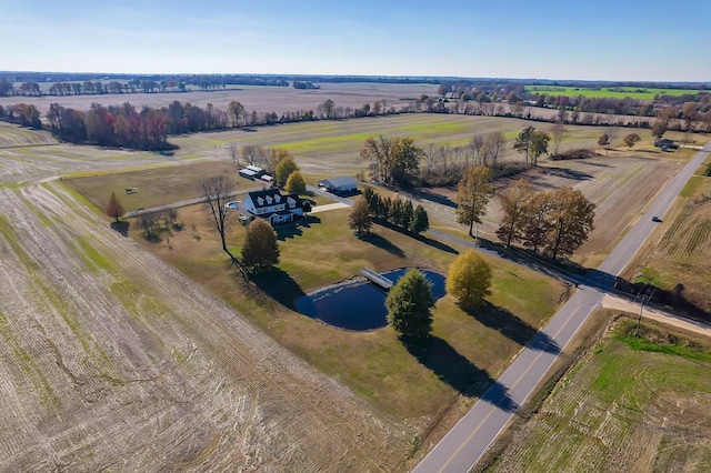 bird's eye view featuring a rural view