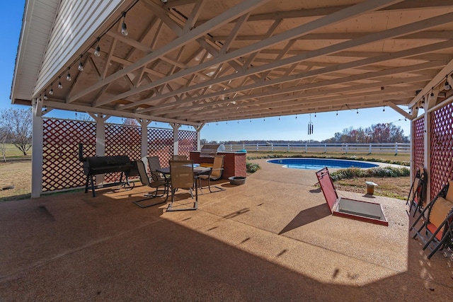 304 China Grove Rd, Rutherford, TN 38369 - view of patio featuring outdoor dining area and a grill