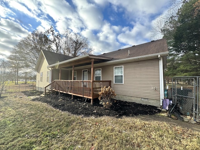 view of back of property