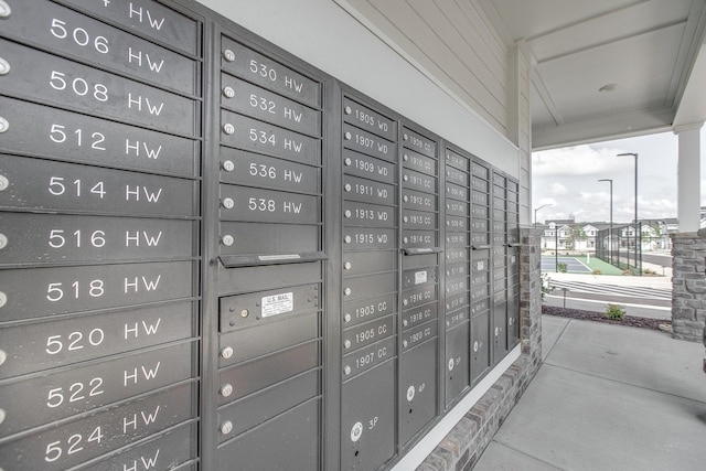 view of community with mail boxes