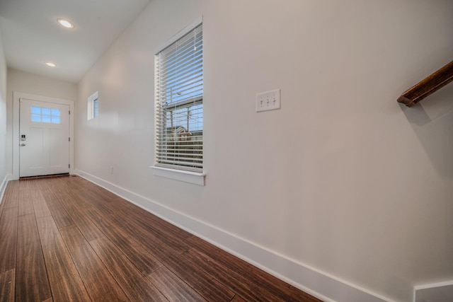 interior space with wood-type flooring and a wealth of natural light