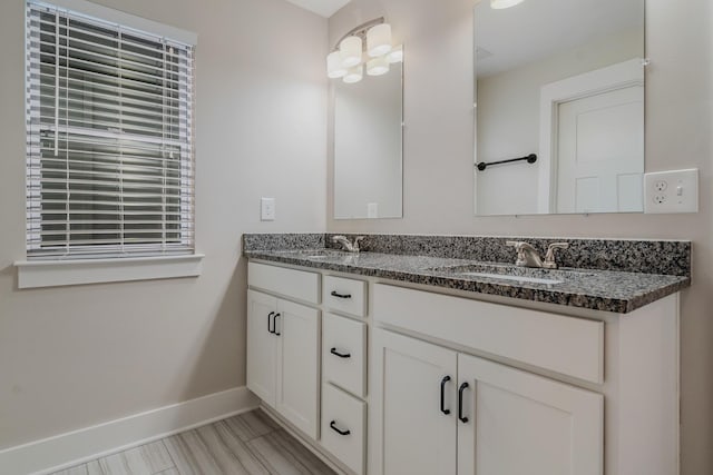 bathroom featuring vanity