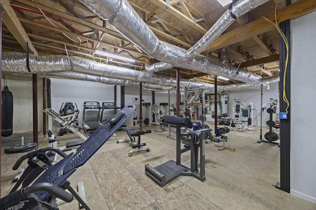 view of exercise room