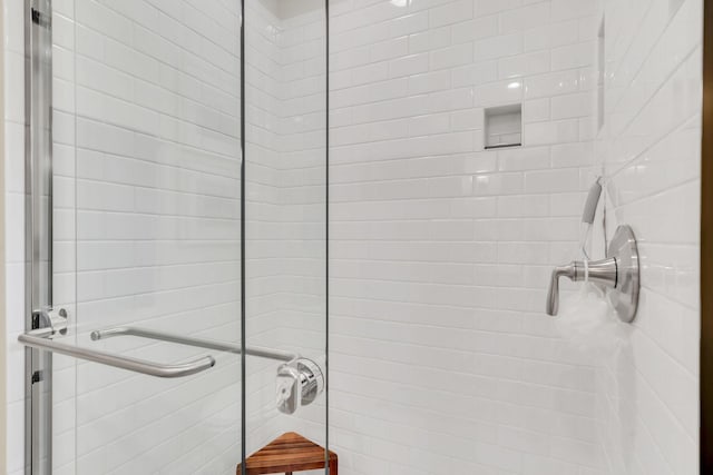 bathroom with walk in shower