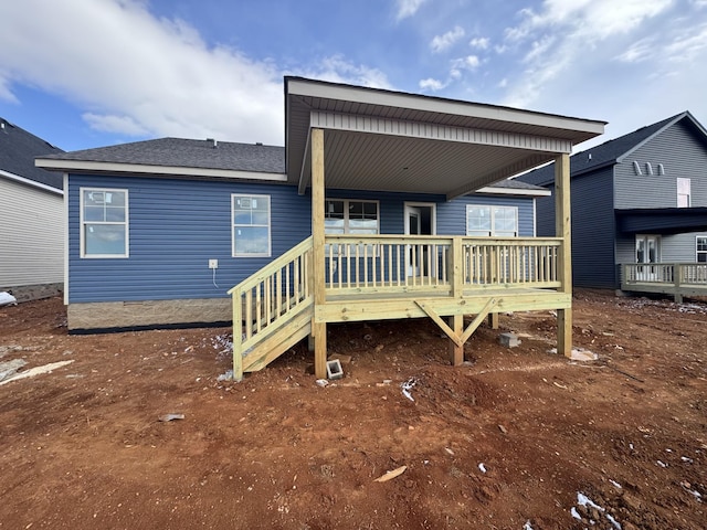 view of rear view of property