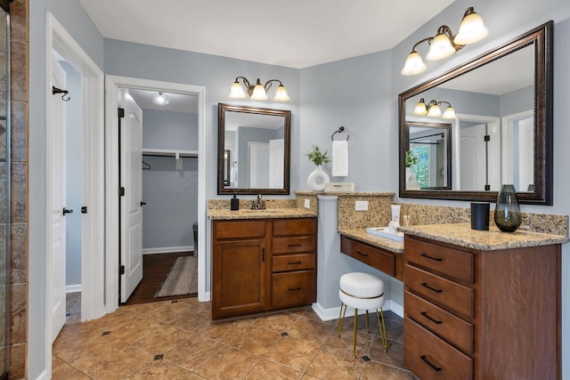 bathroom featuring vanity