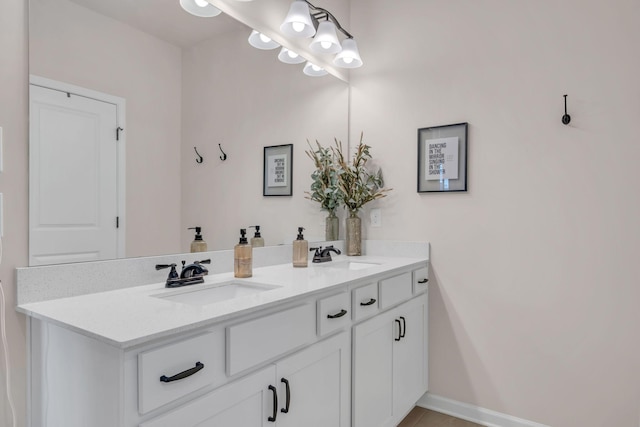 bathroom featuring vanity