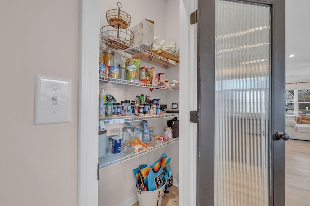 view of pantry