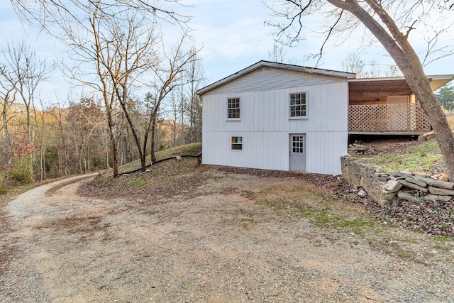 view of side of home