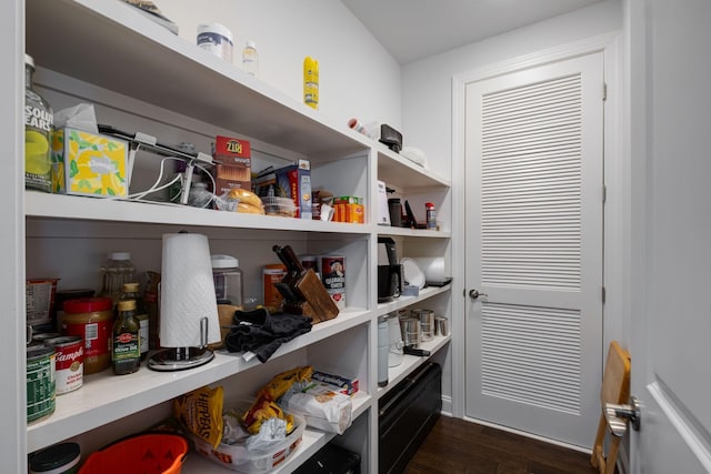 view of pantry