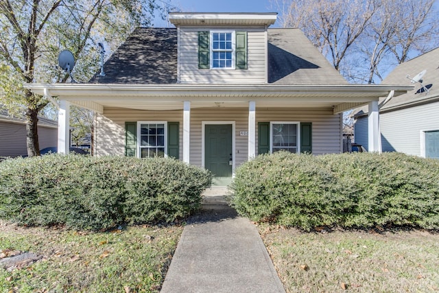 view of front of home with a porch