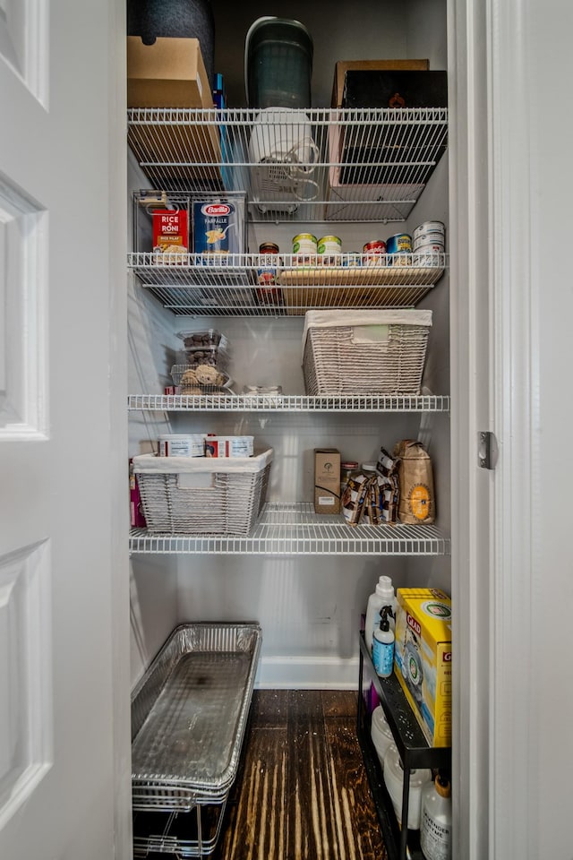 view of pantry