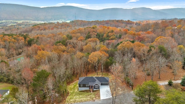 exterior space with a mountain view