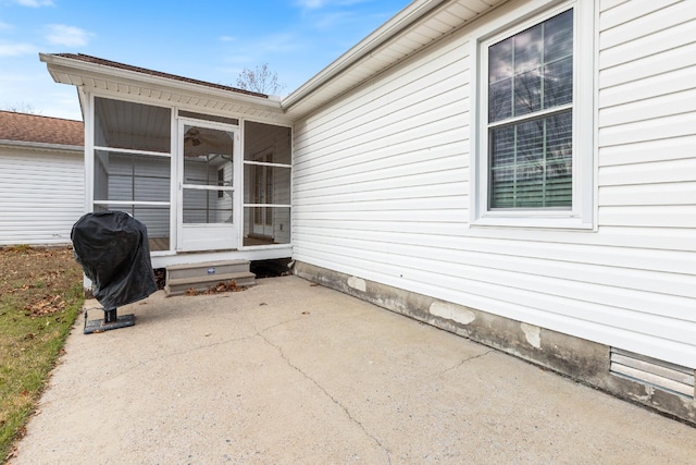 view of patio / terrace with area for grilling