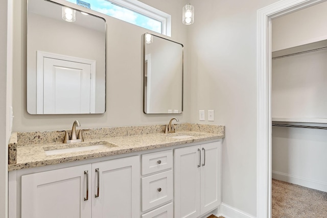 bathroom featuring vanity