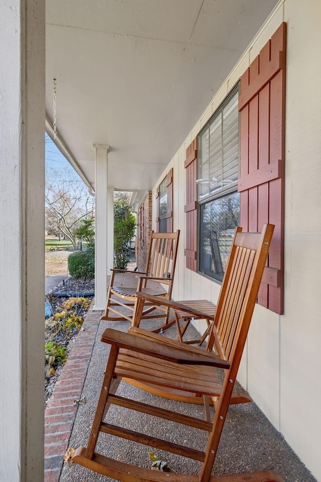 view of patio with covered porch