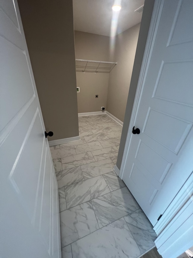 laundry room with hookup for an electric dryer