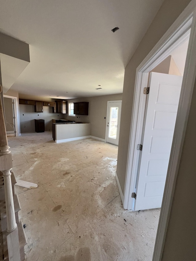 view of unfurnished living room