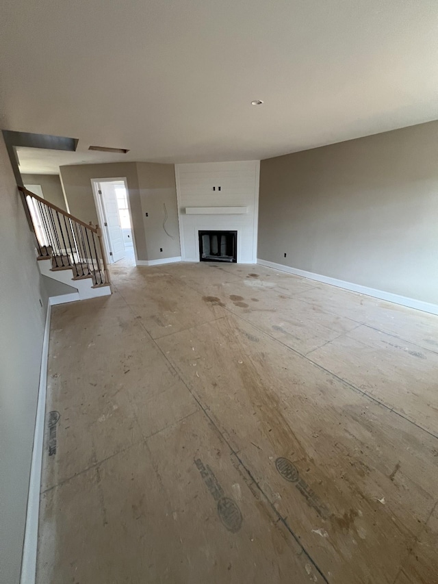 view of unfurnished living room