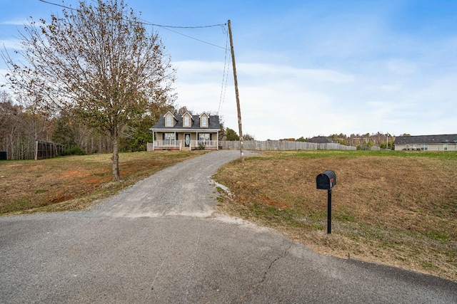 view of road