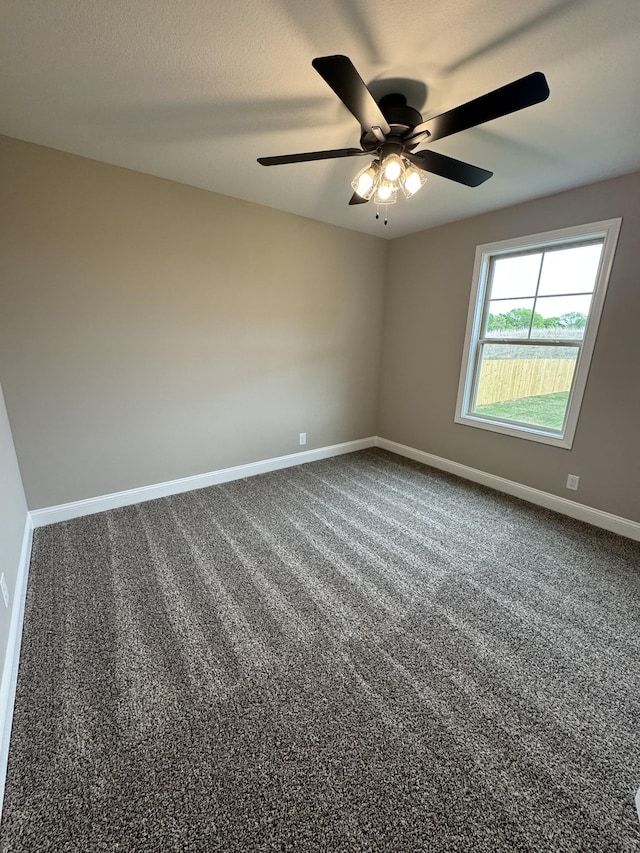 169 Anderson Pl, Clarksville, TN 37040 - empty room featuring carpet, a ceiling fan, and baseboards