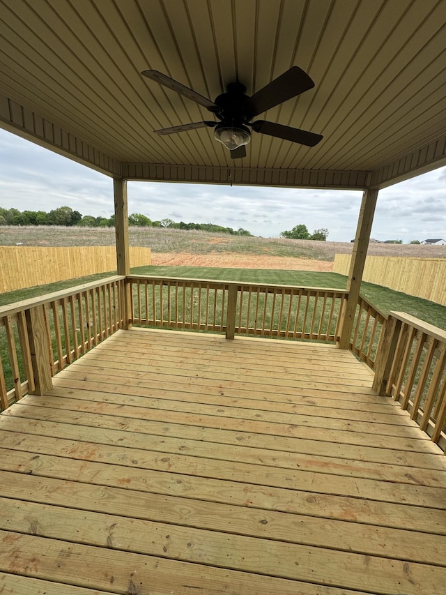 169 Anderson Pl, Clarksville, TN 37040 - wooden terrace with a ceiling fan