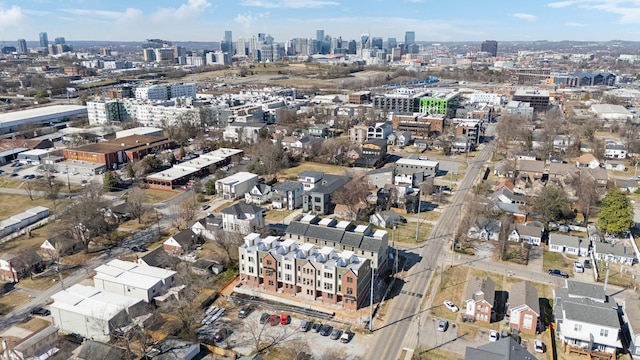 aerial view with a view of city