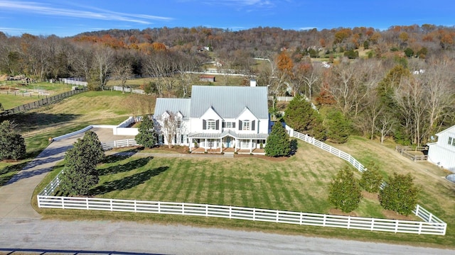 210 Green Rd, Franklin, TN 37069 - aerial view featuring a rural view