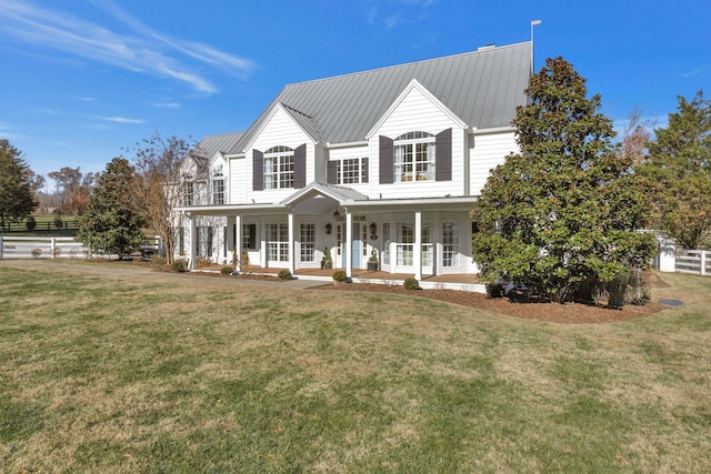 210 Green Rd, Franklin, TN 37069 - view of front of property with covered porch and a metal roof