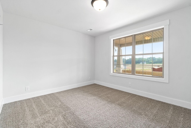 empty room with carpet floors