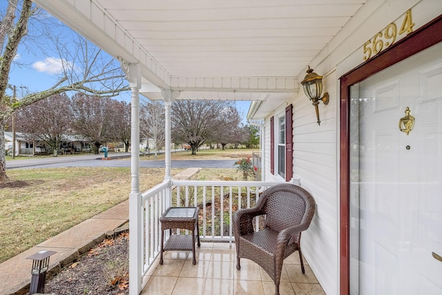 view of patio / terrace featuring covered porch