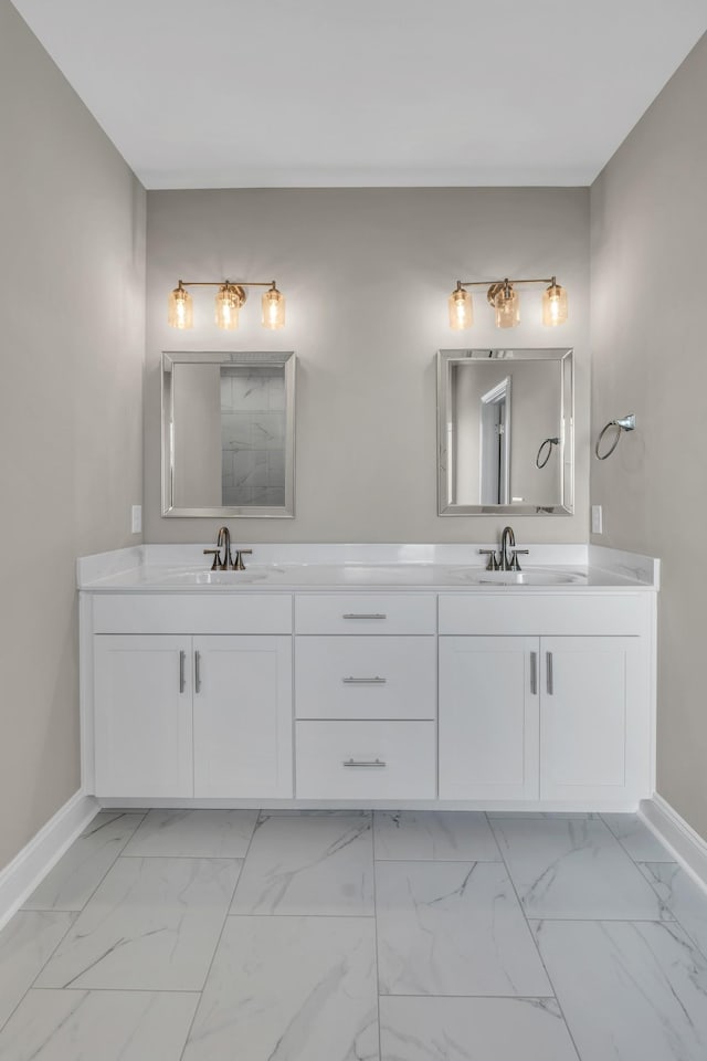 bathroom with vanity