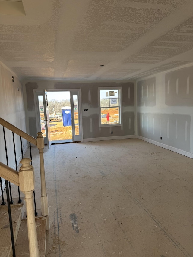 view of unfurnished living room