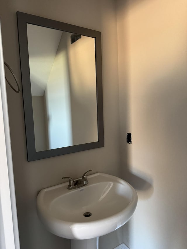 bathroom with a sink