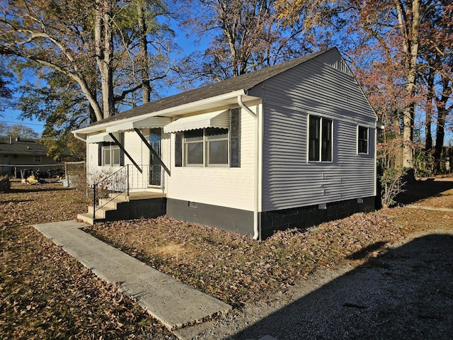 view of side of property